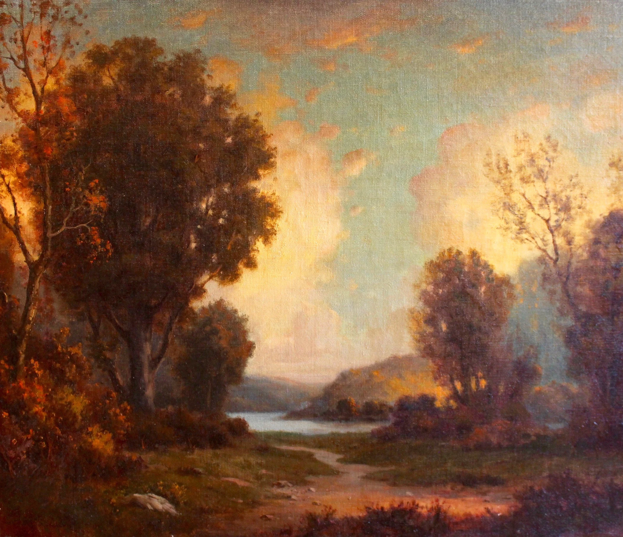 "Autumn Landscape I", Oil on canvas, 25.5x30 in.