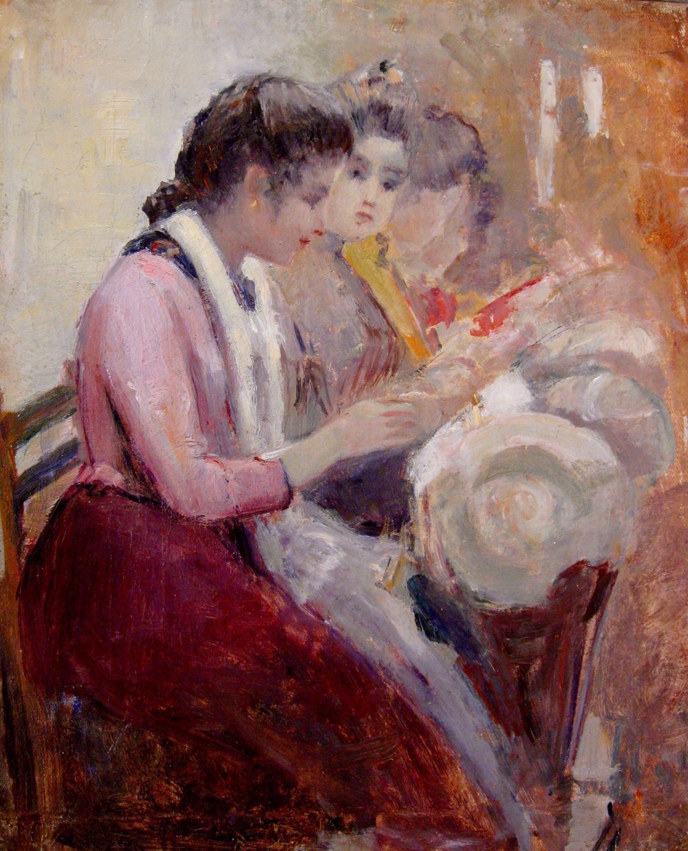 SOLD. "Study for Venetian Lace Makers"