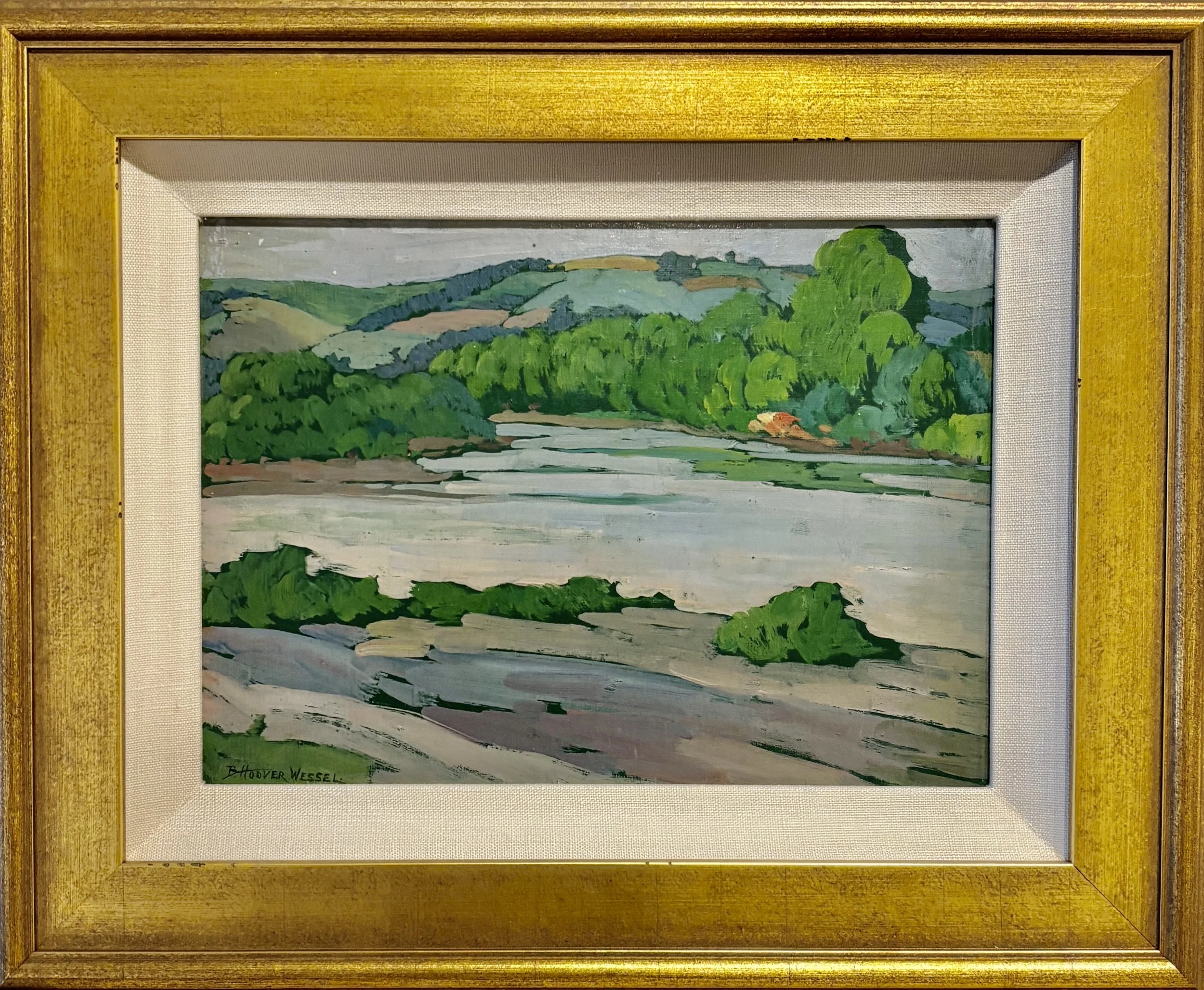 Bessie Hoover Wessel, River Landscape