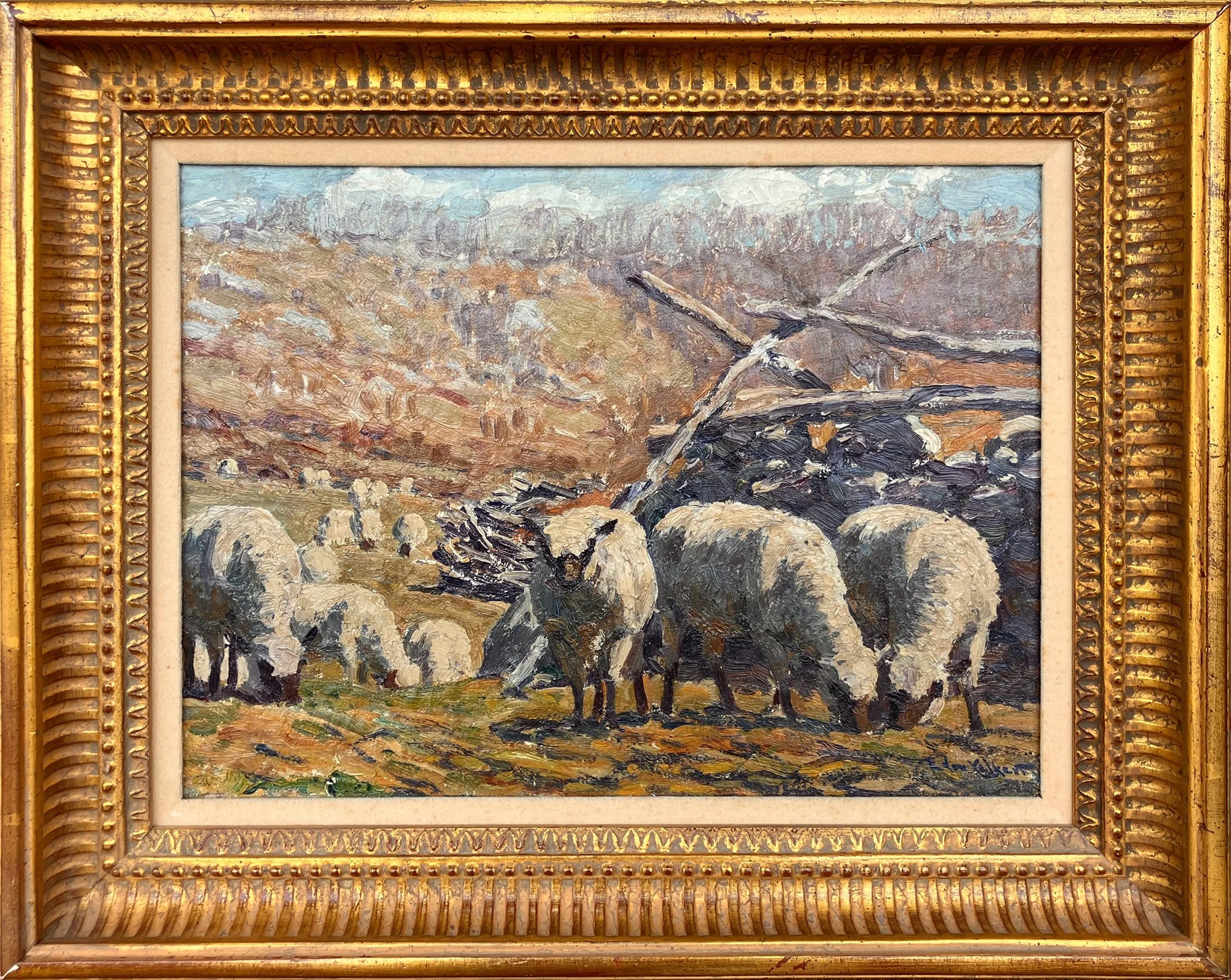 Edward Volkert, Sheep in a Pasture