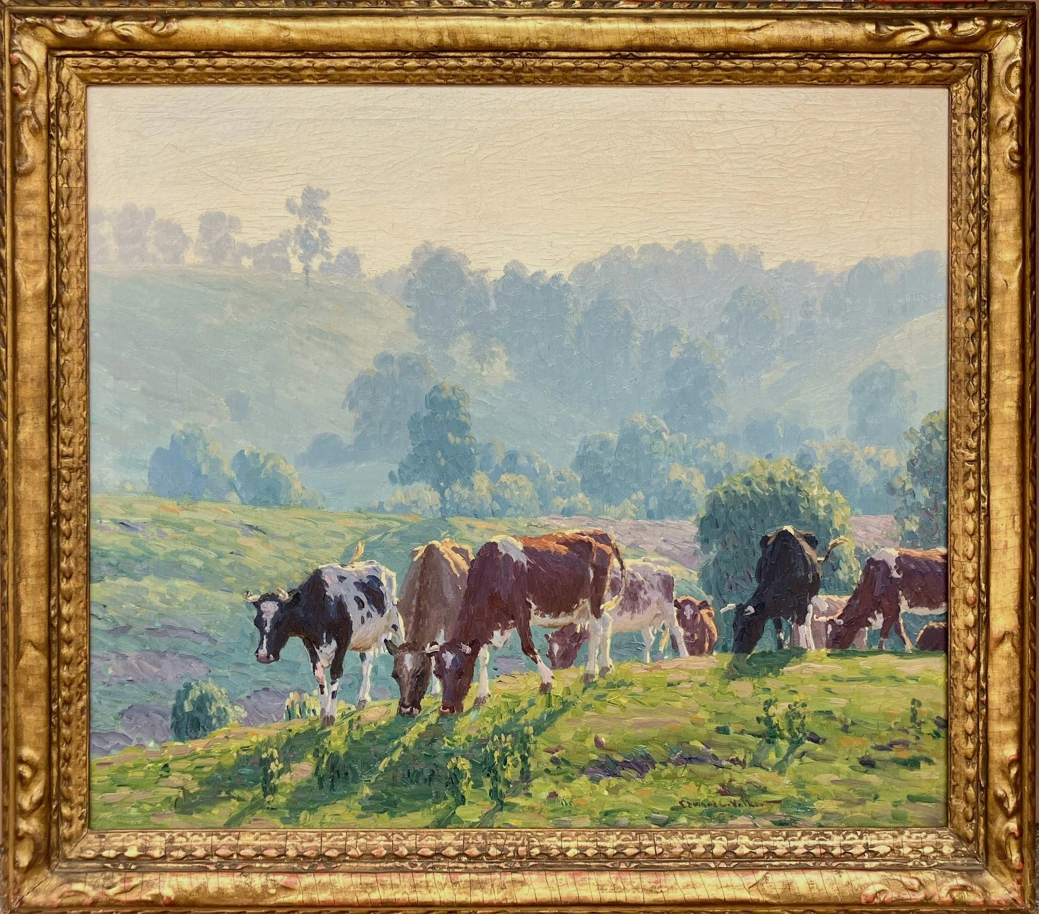 Edward Volkert, Spring Pasture, Morning Mist