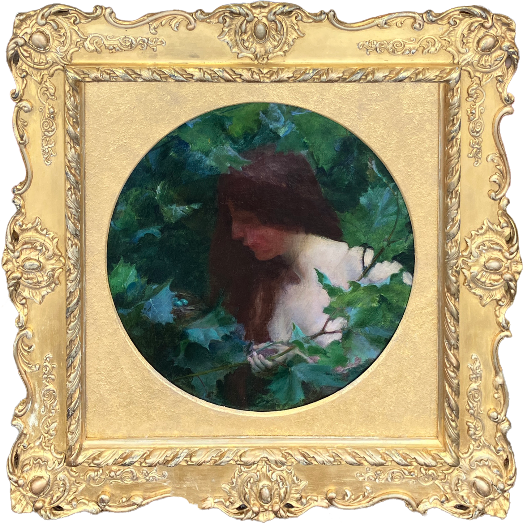 Charles C. Curran, Woman in Garden