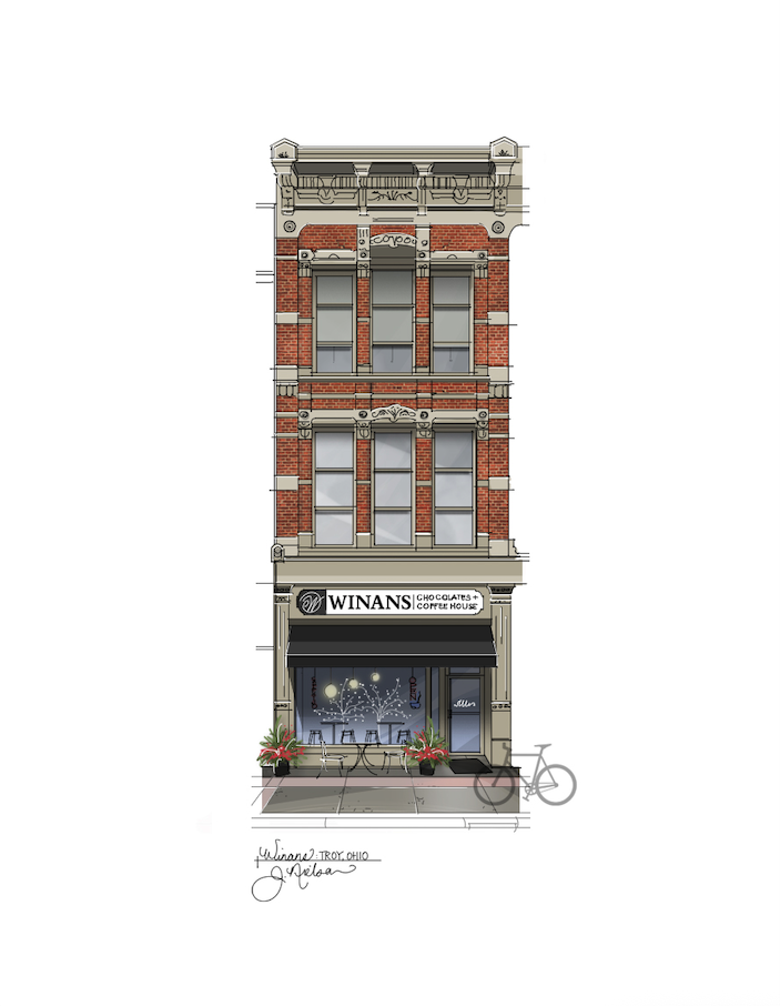 Winans Chocolates + Coffees Print