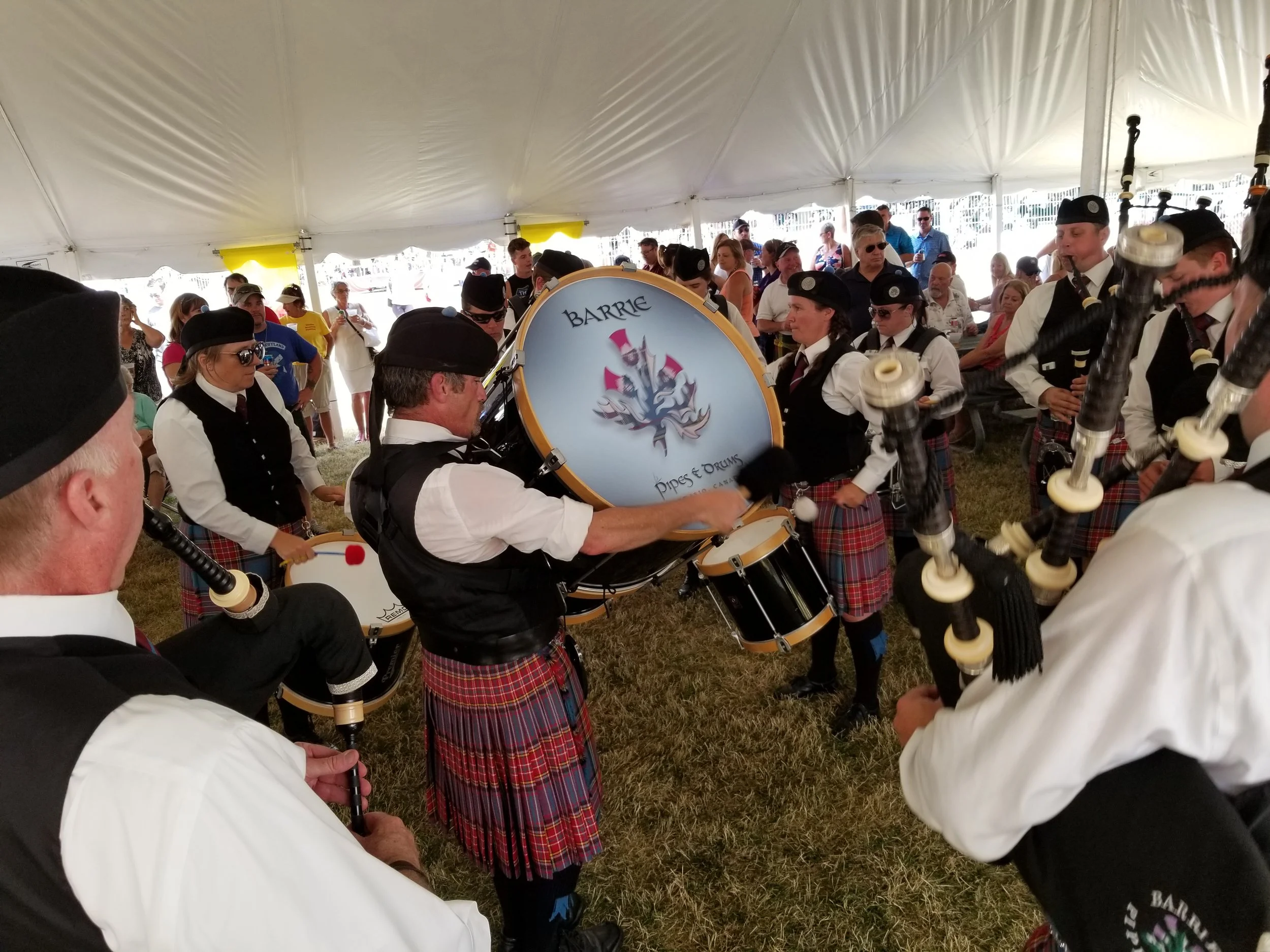 Performing at the Orillia Scottish Festival, July 2018