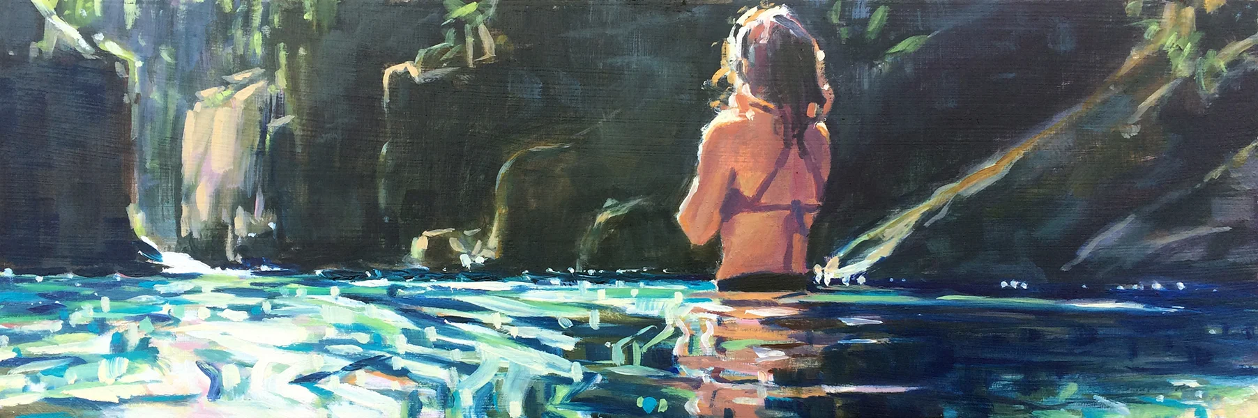 Leaving The Familiar / 4" x 12" / 2017 / SOLD