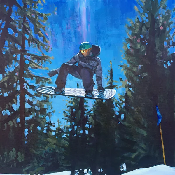 Bluebird & Tailfish / 18" x 18" / 2018