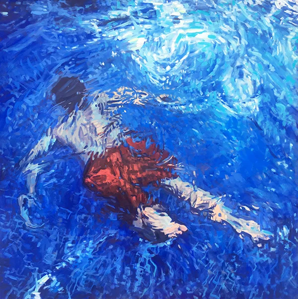 Mostly Water / 36" x 36" / 2018 / SOLD