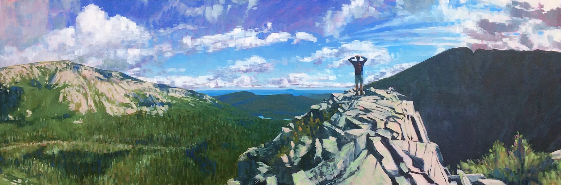 Joy Is The Lesson / 20" x 60" / oil on panel / 2018