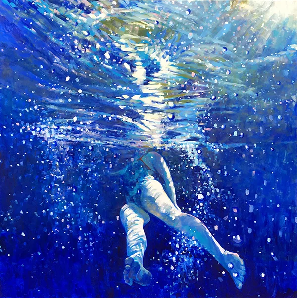 Blue Moves / 36" x 36" / 2019 / SOLD