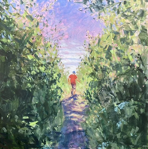 Men Like Trees Walking V / 14" x 14" 