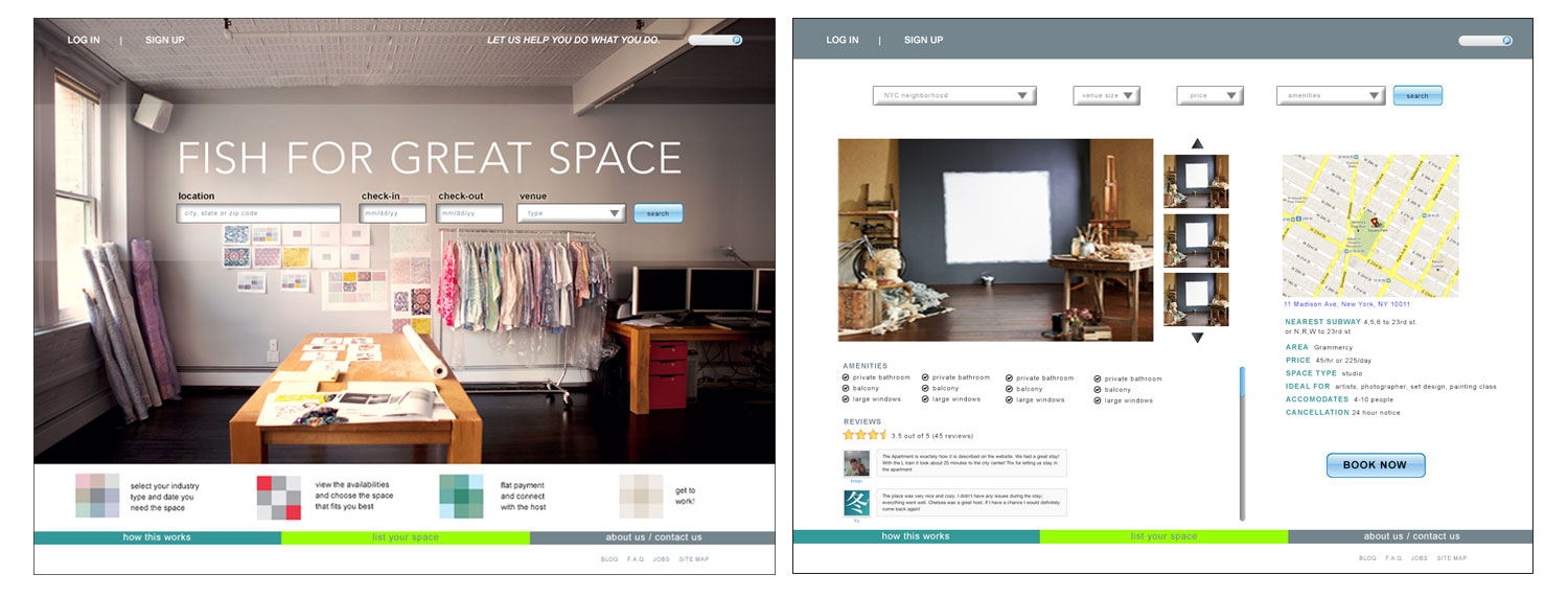 Fish Space Website Design