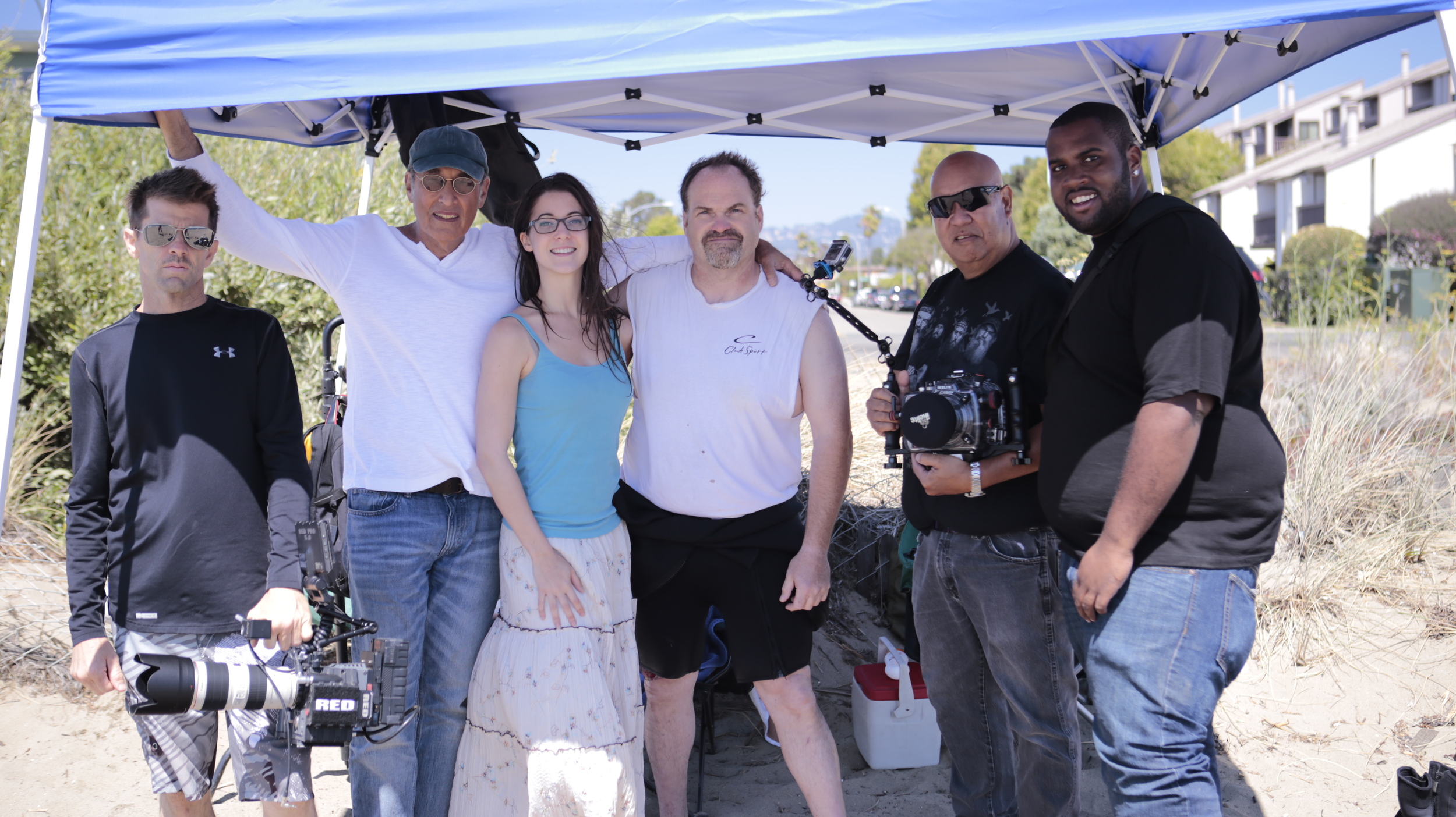 The crew of our Shallow Waters reenactment, with Raymond and the good Samaritan (middle.)