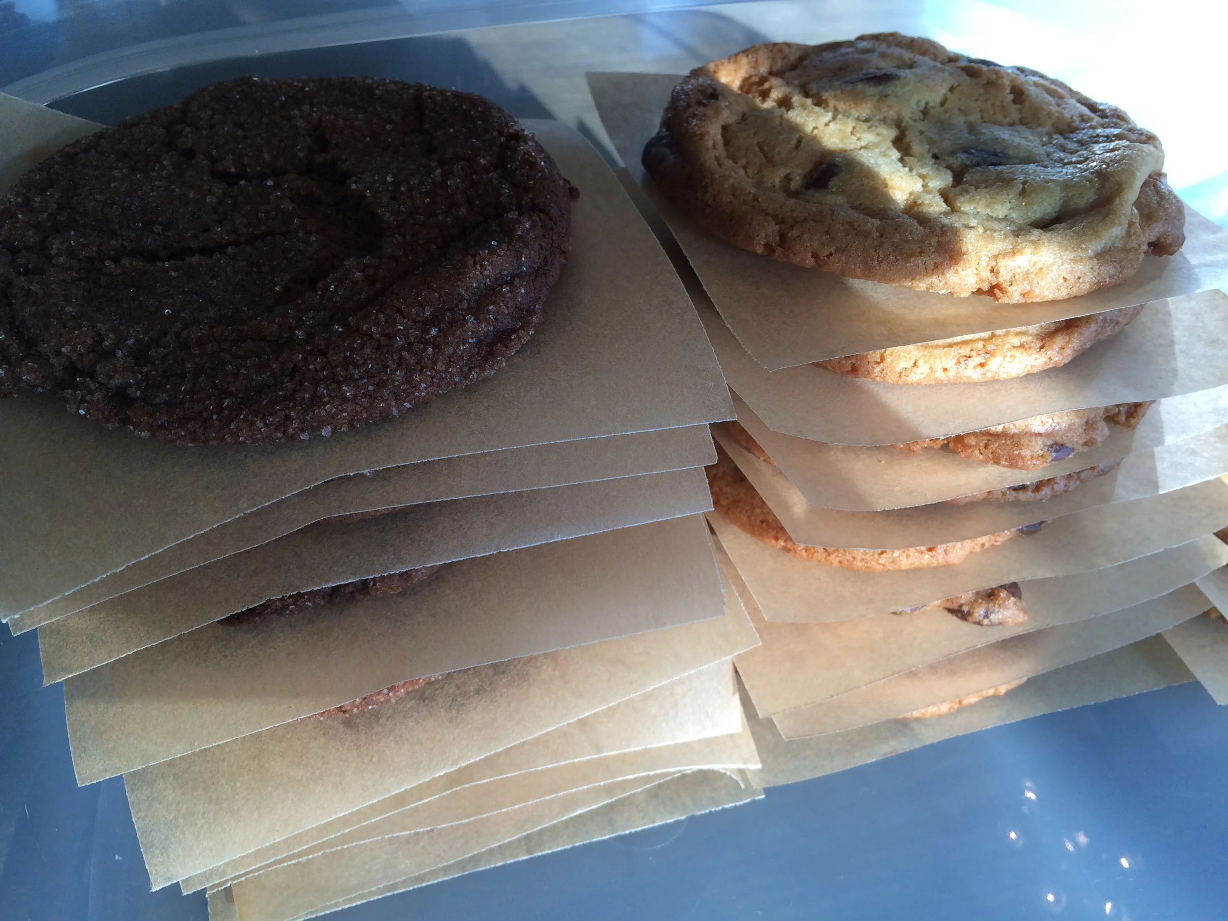 Ginger Chocolate and Chocolate Chip Cookies