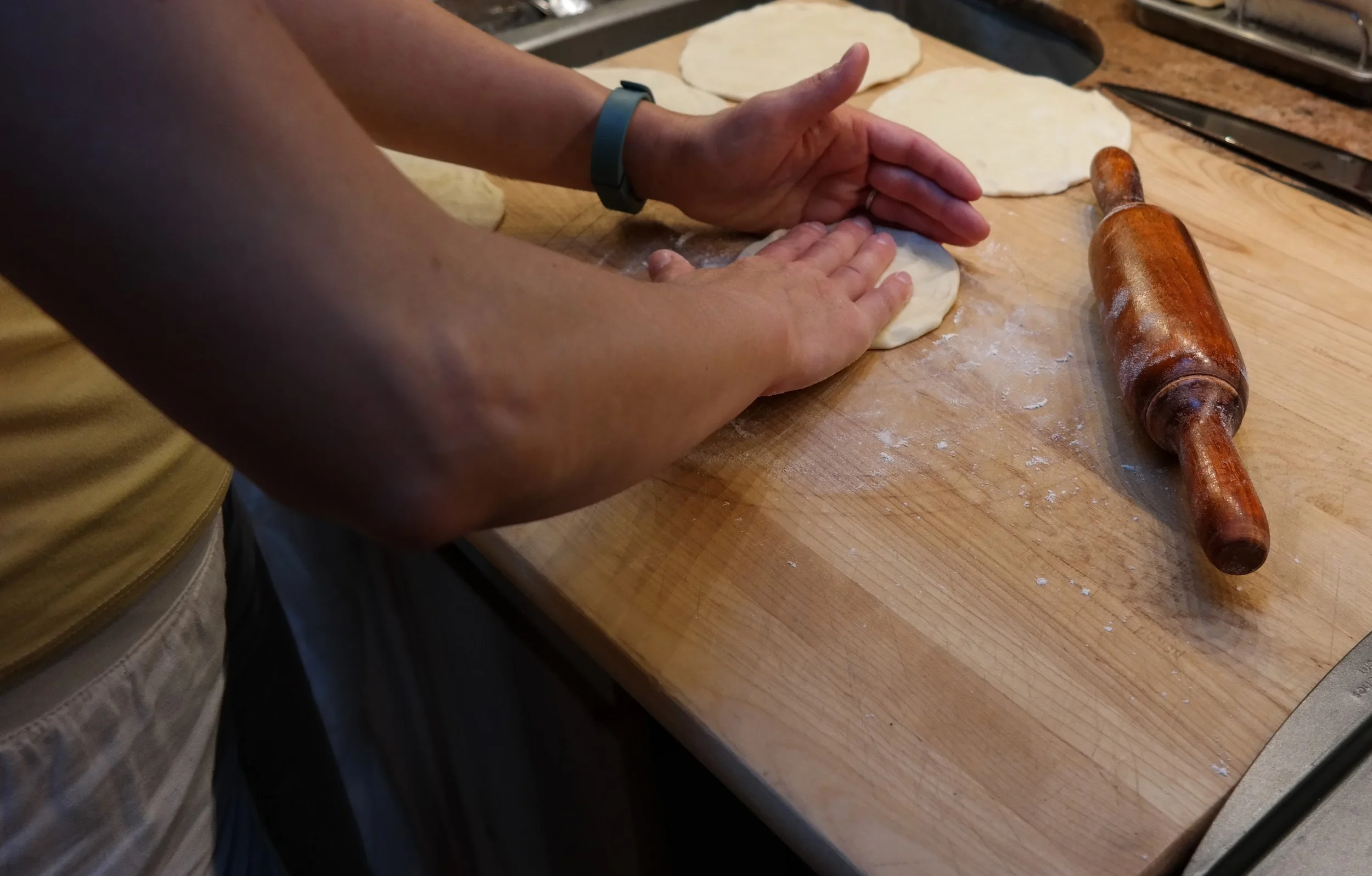 Rolling and shaping the dough