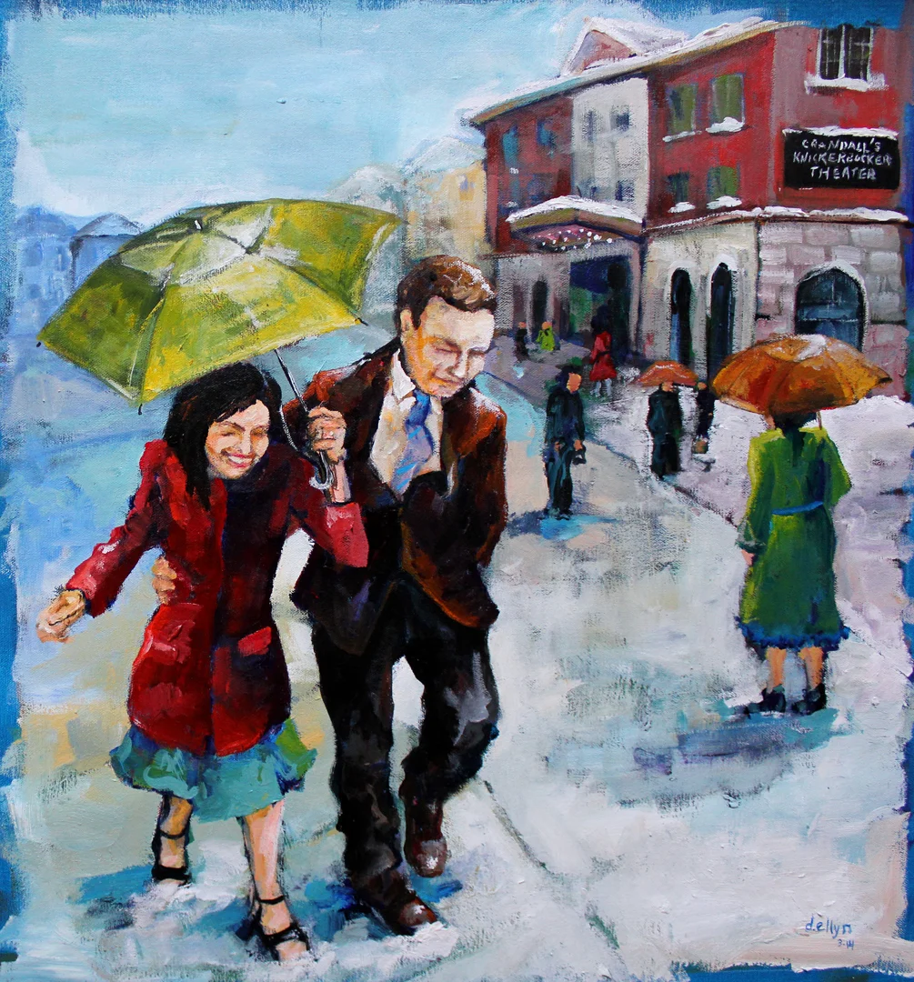 The History of Snow - Acrylic on canvas, 21" x 23" 