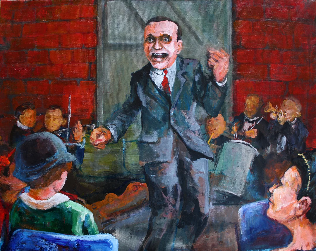 The Jazz Singer - Acrylic on canvas, 18" x 24" 