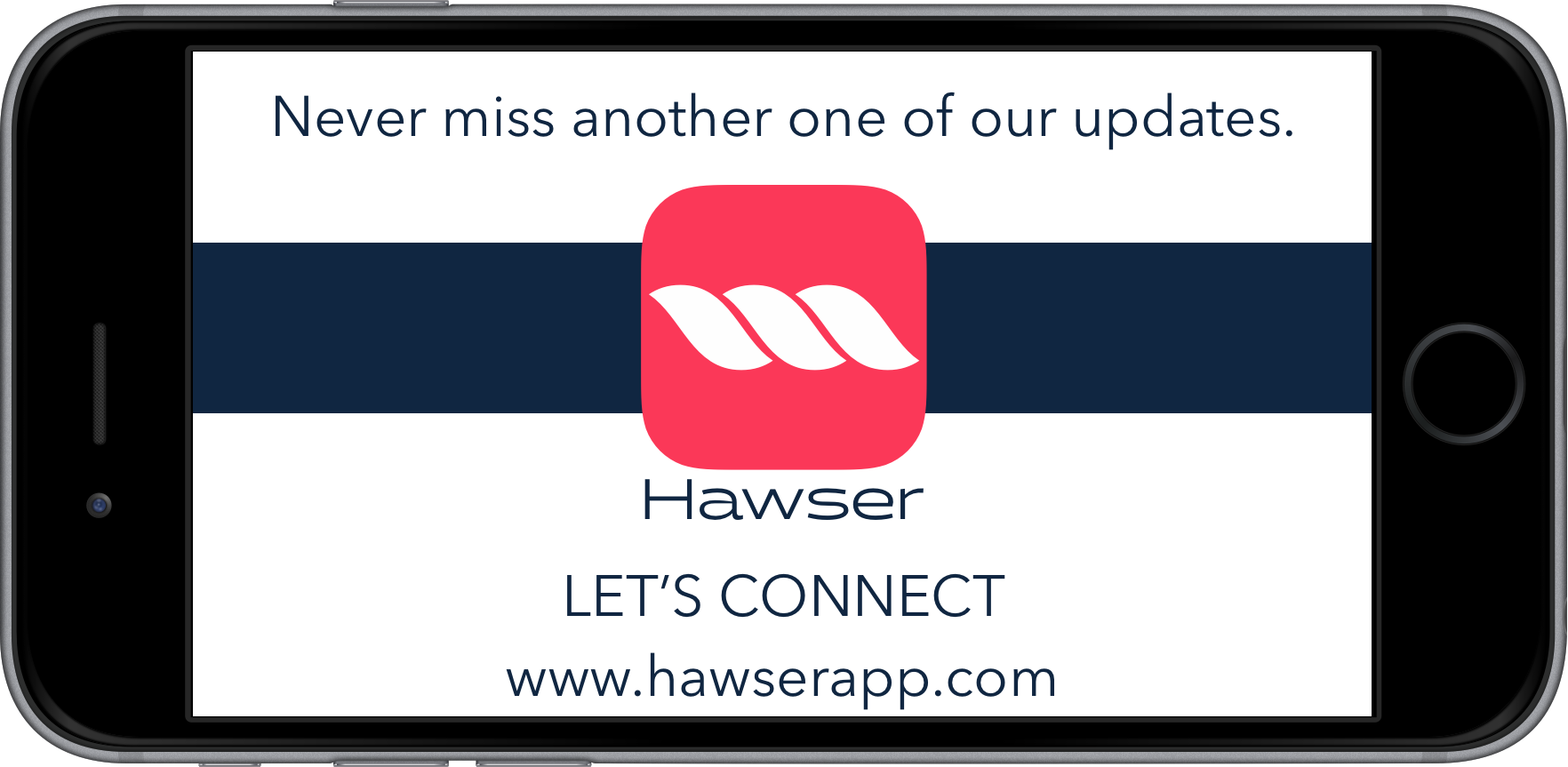 Hawser Inboxes Connect with us! - White