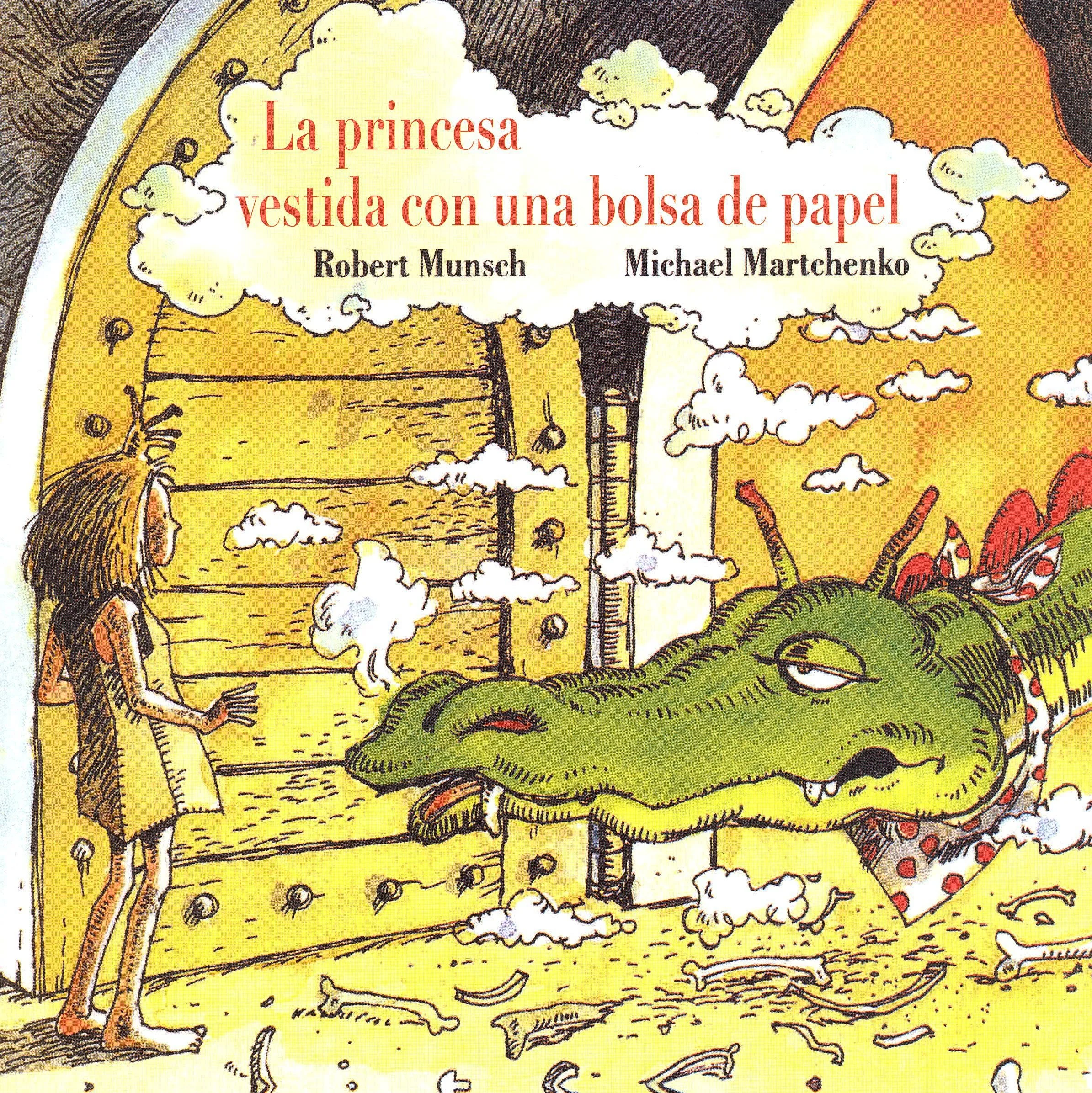 La princesa vestida con una bolsa de papel