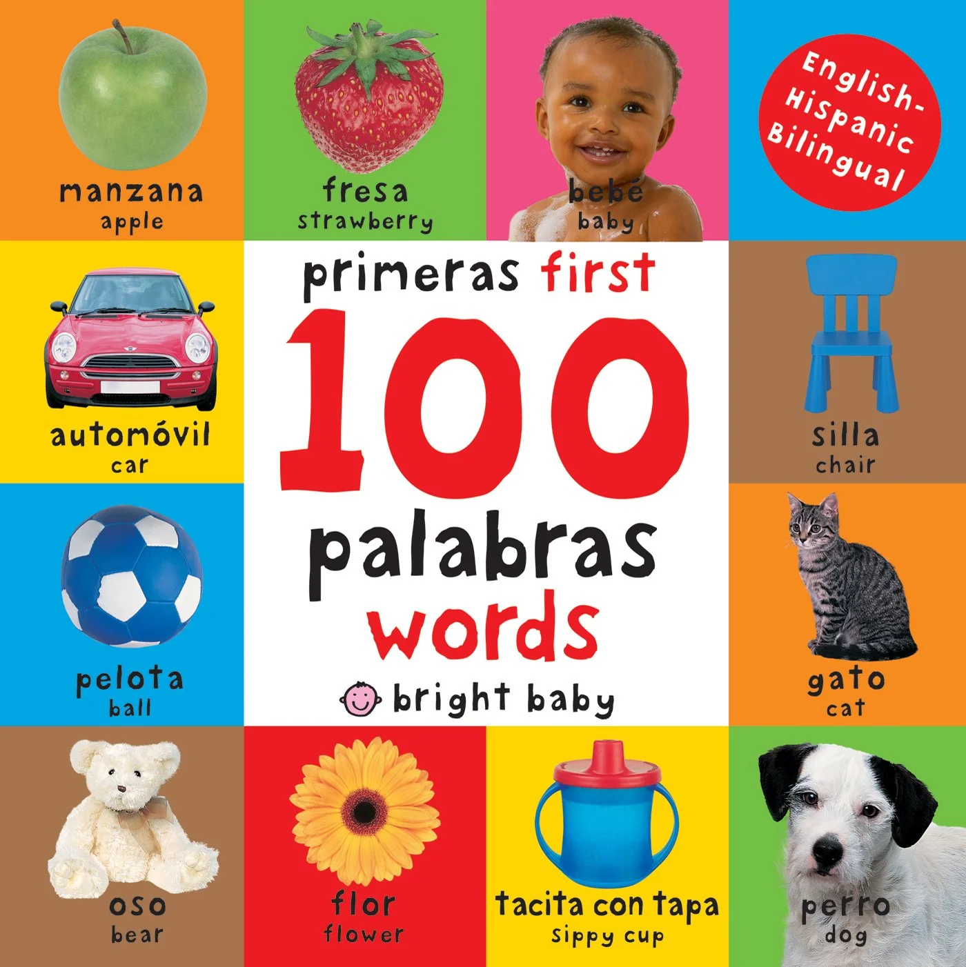 Primeras 100 Palabras Autor: Roger Priddy Para los más pequeños de la casa, este libro es ideal para aprender nuevas palabras (en inglés y en español). Con más de 100 fotos de animales, juguetes, comida y más, será una gran ayuda para la construcción de su vocabulario. Roger Priddy vive en Londres y tiene 3 hijos que son su más grande inspiración. Ha escrito más de 200 libros para niños que se han traducido a más de 30 idiomas.
