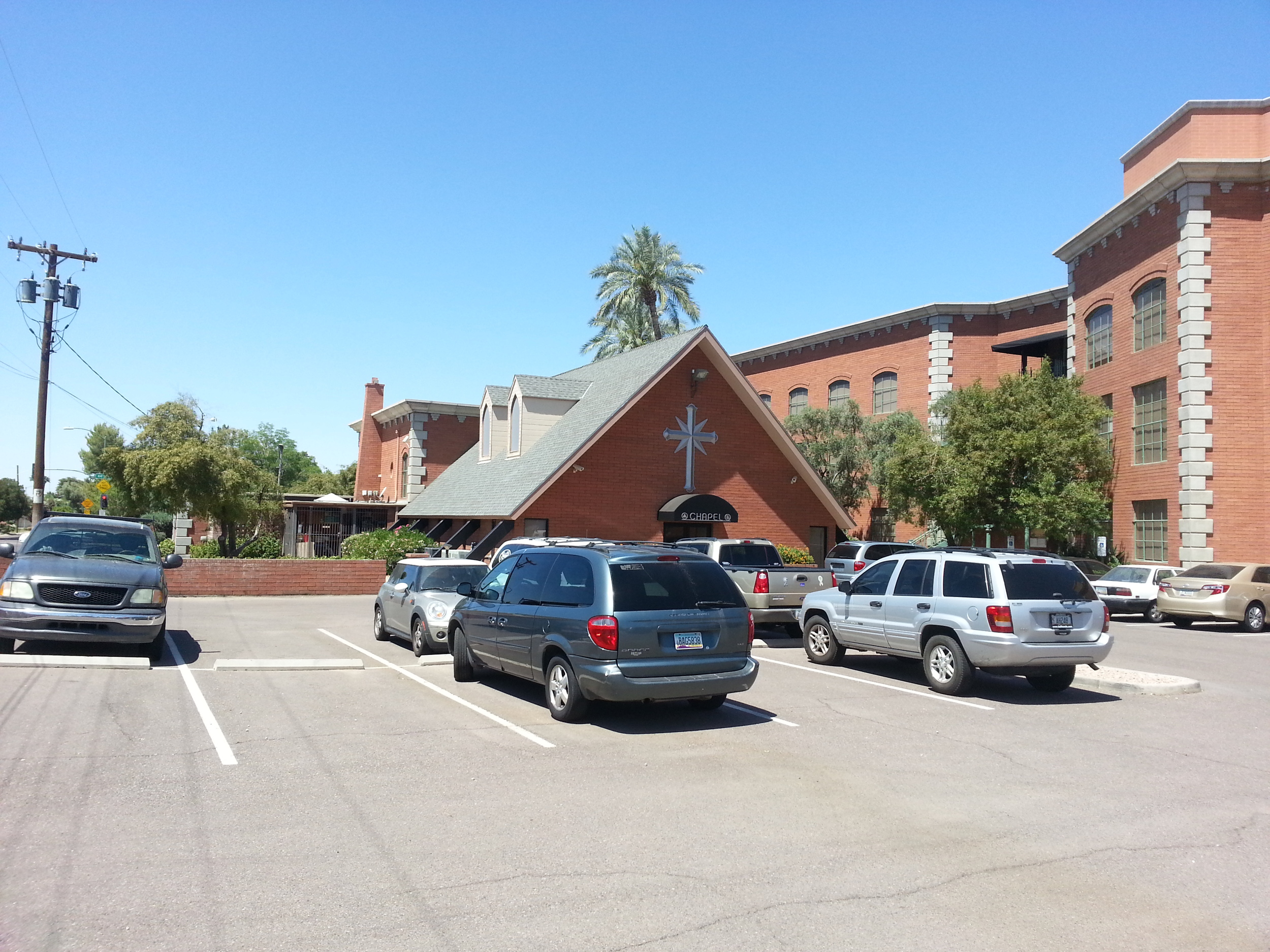 A picture from the backside of the Scientology Ideal Org in north Phoenix, AZ. 