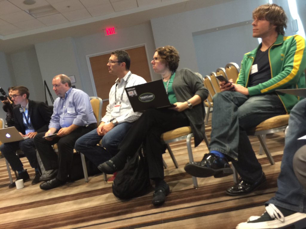 Devices welcome at THATCamp AAR/SBL 2015! (PHOTO: THATCamp AAR/SBL) 