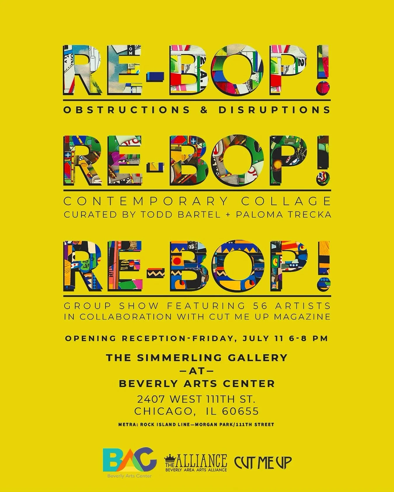 ╰(*&acute;︶`*)╯♡
Get on down to the south side Beverly scene tonight because it&rsquo;s a happening, it&rsquo;s real, it&rsquo;s colors, it&rsquo;s cut-up and crazy

Curated by the brilliant @paloma_shaloma_xicago and @collagehead, in collaboration w