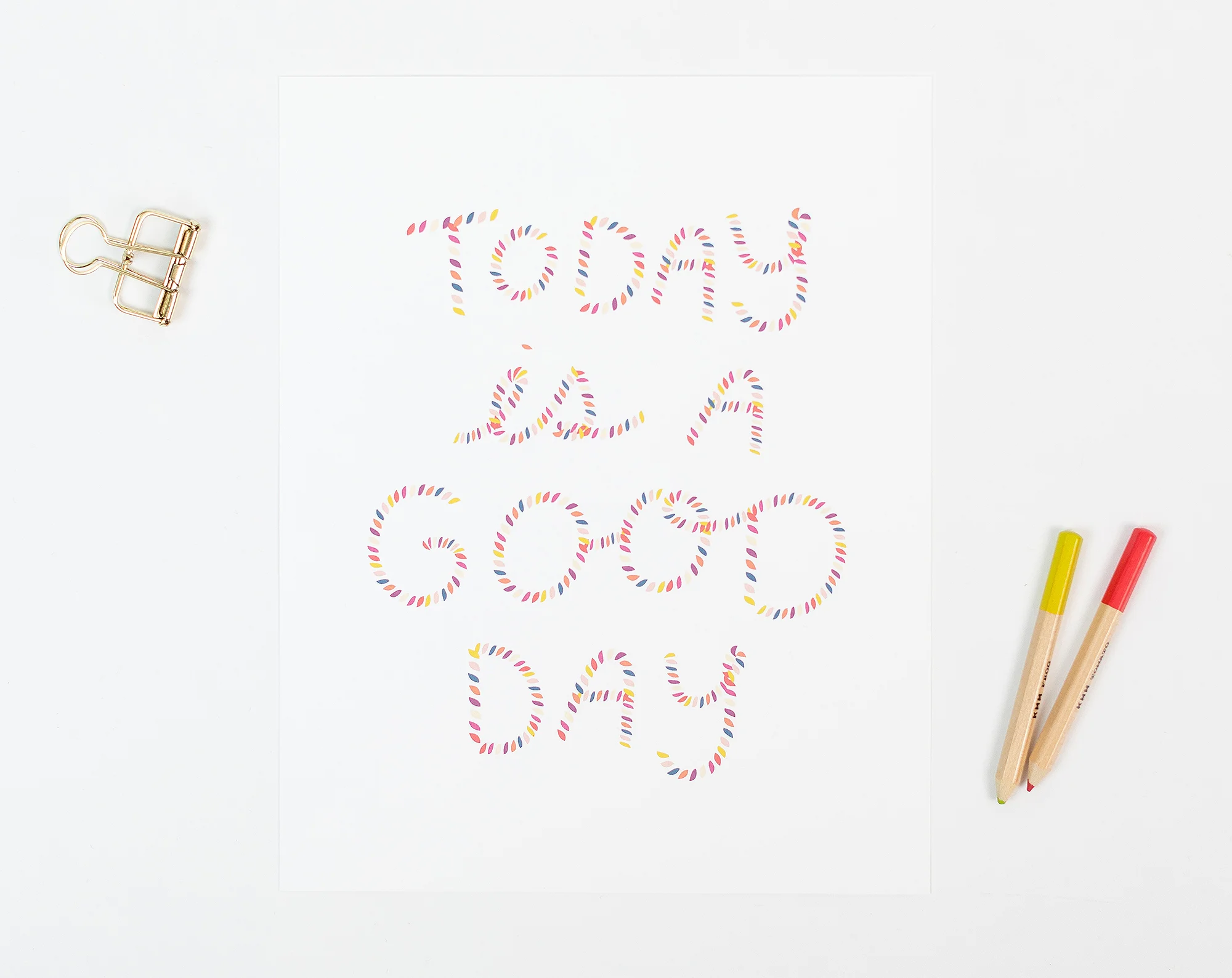 a good day art print, 8x10