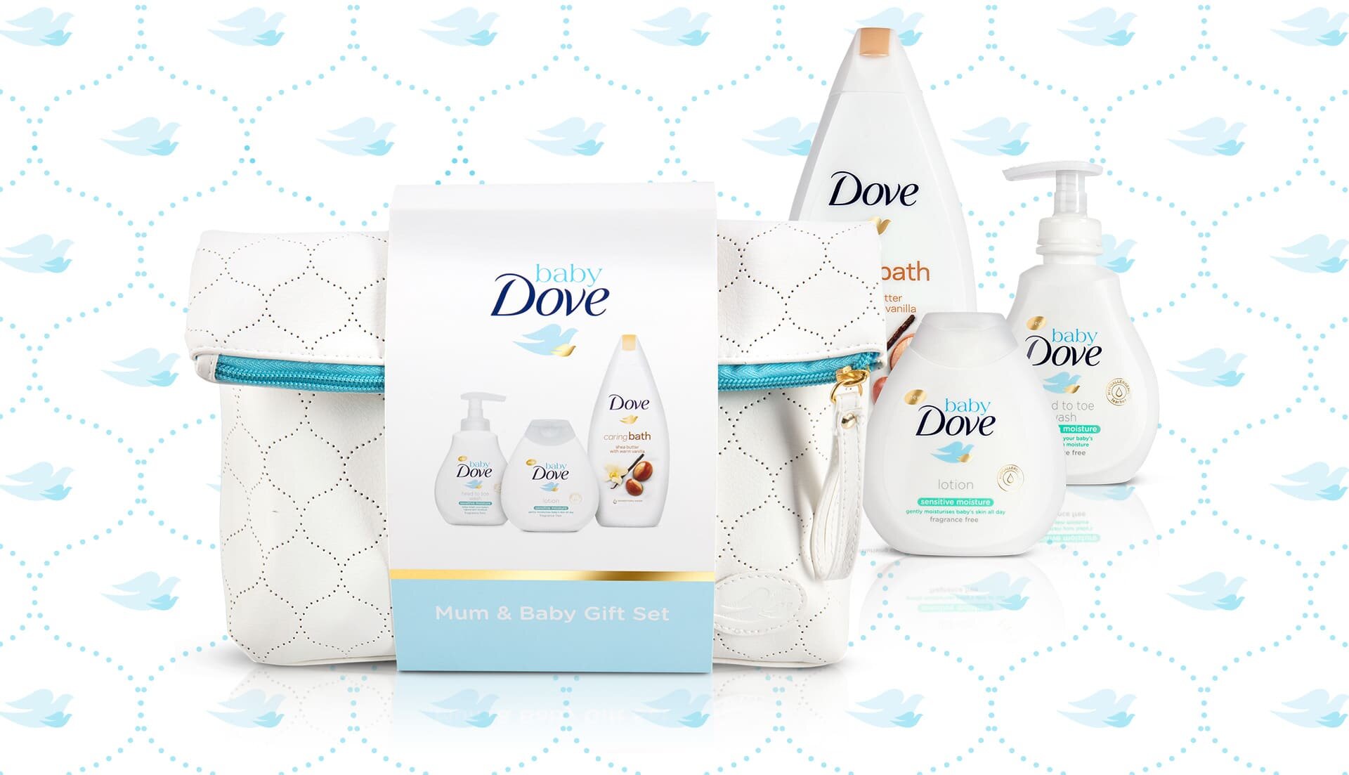  Image of baby Dove gifting products and packaging 