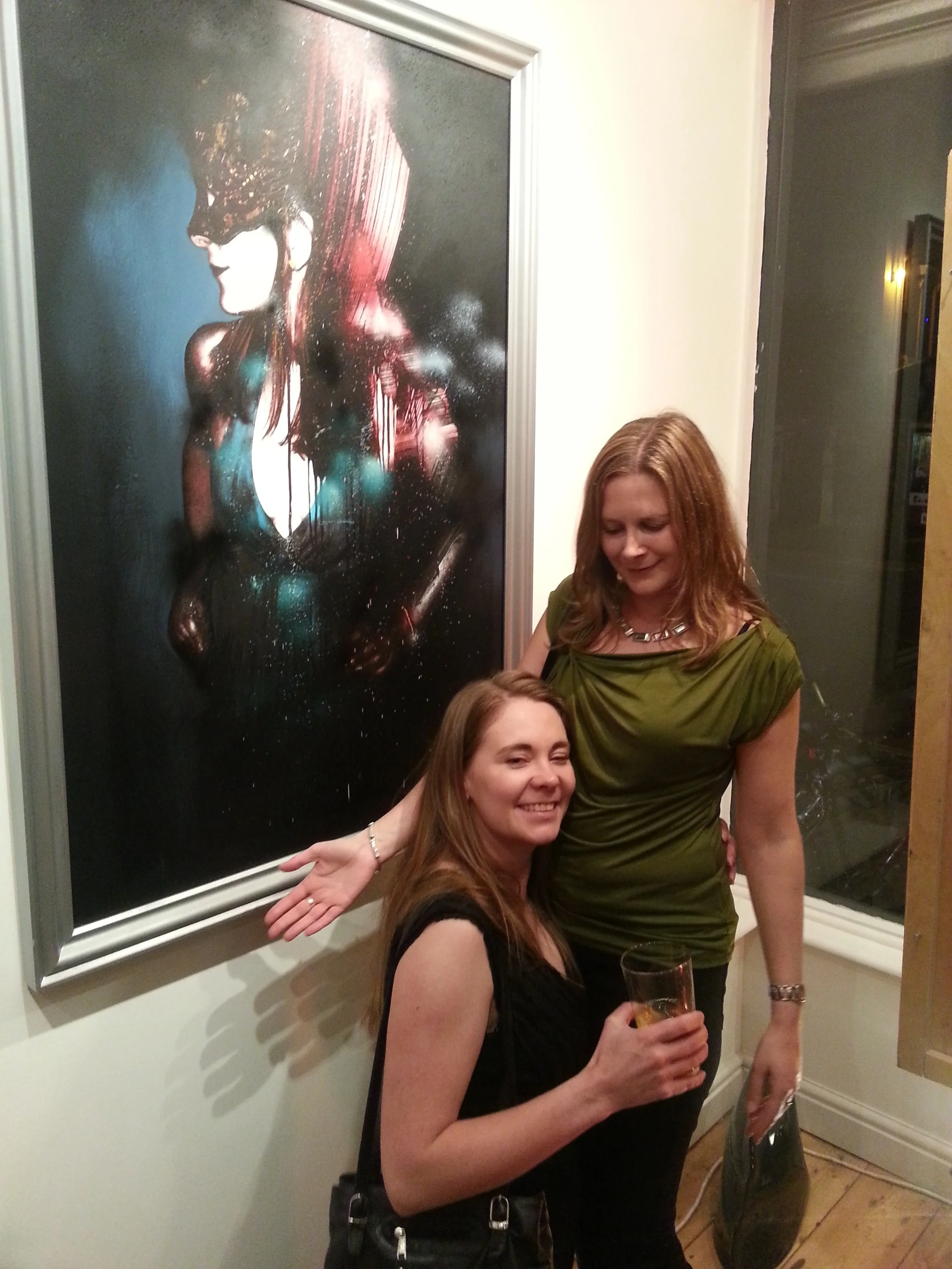 BELINDA WITH RACHEL AND HER PORTRAIT