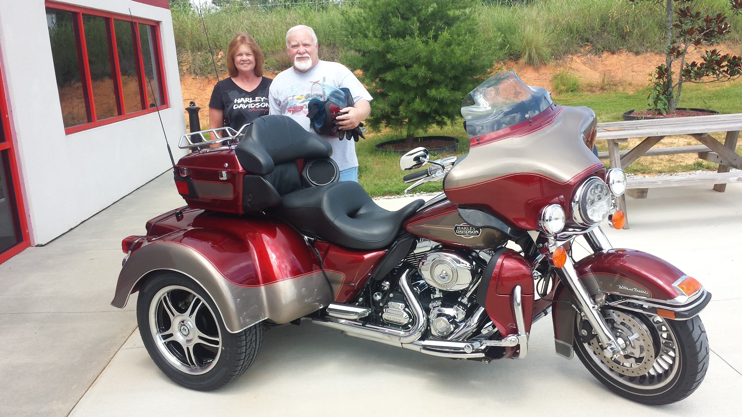 Ron with his Harley Trike kit conversion