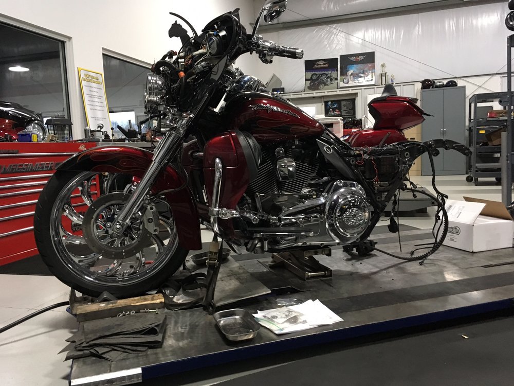 trike kit installation process on Harley Davidson cvo