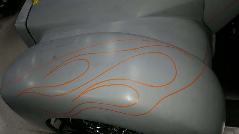 custom trike body paint graphics