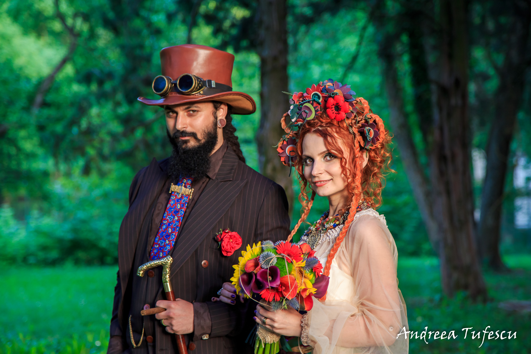  Wedding Photography by Andreea Tufescu - C & B Alternative Wedding - Steampunk Fairytale wedding Bucharest 
