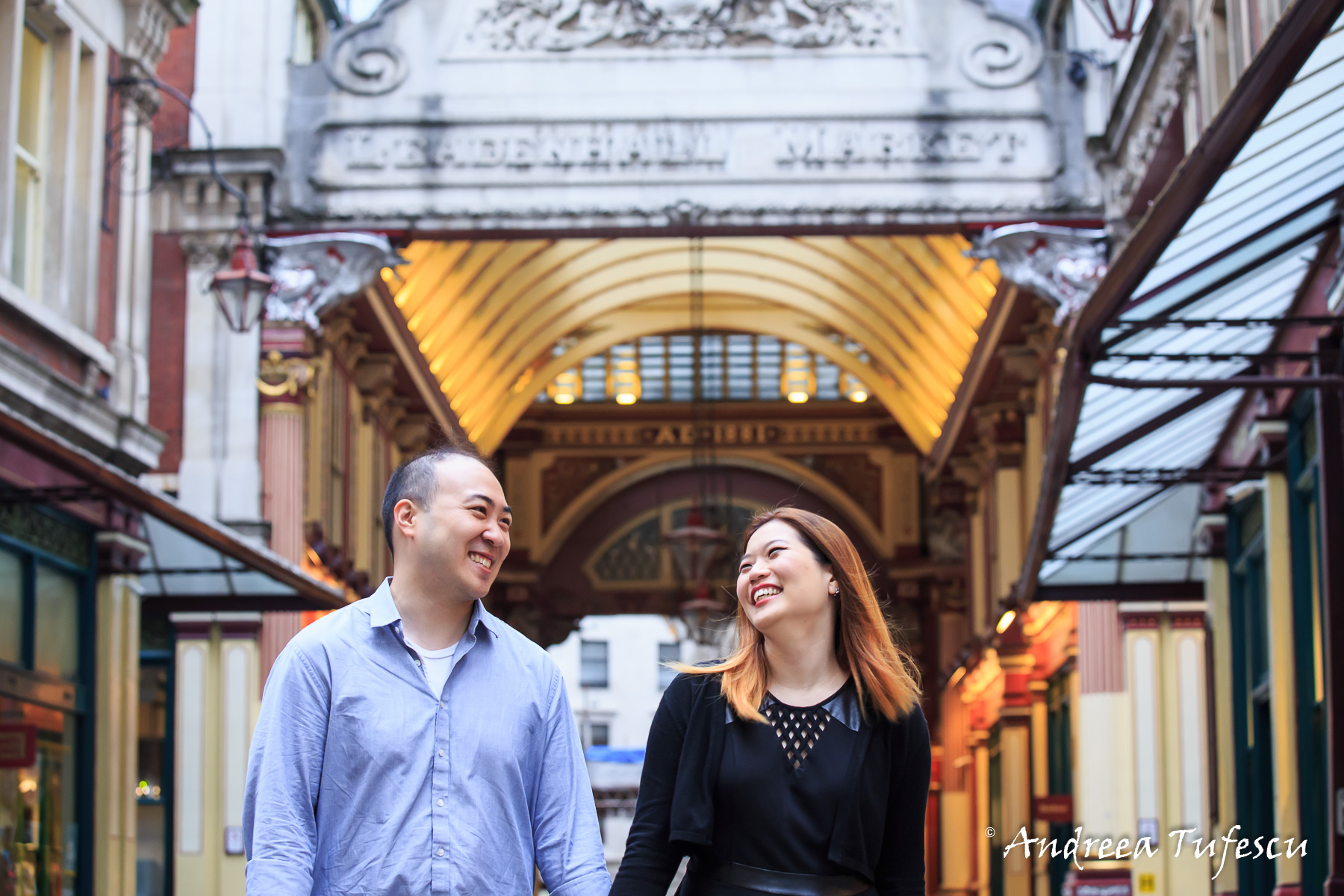 Proposal Photoshoot Central London Leadenhall Market H &amp; R