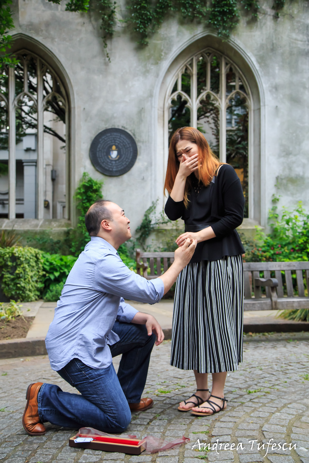 Proposal Photoshoot Central London St Dunstan in the East H &amp; R
