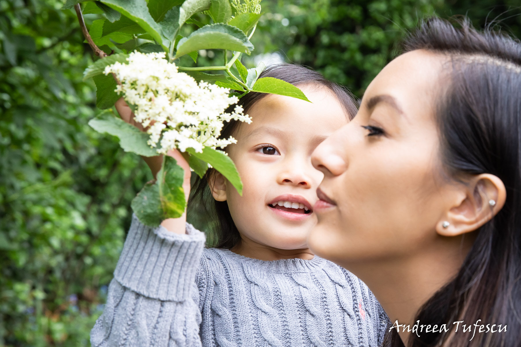 West London Family Session in the garden with J & E