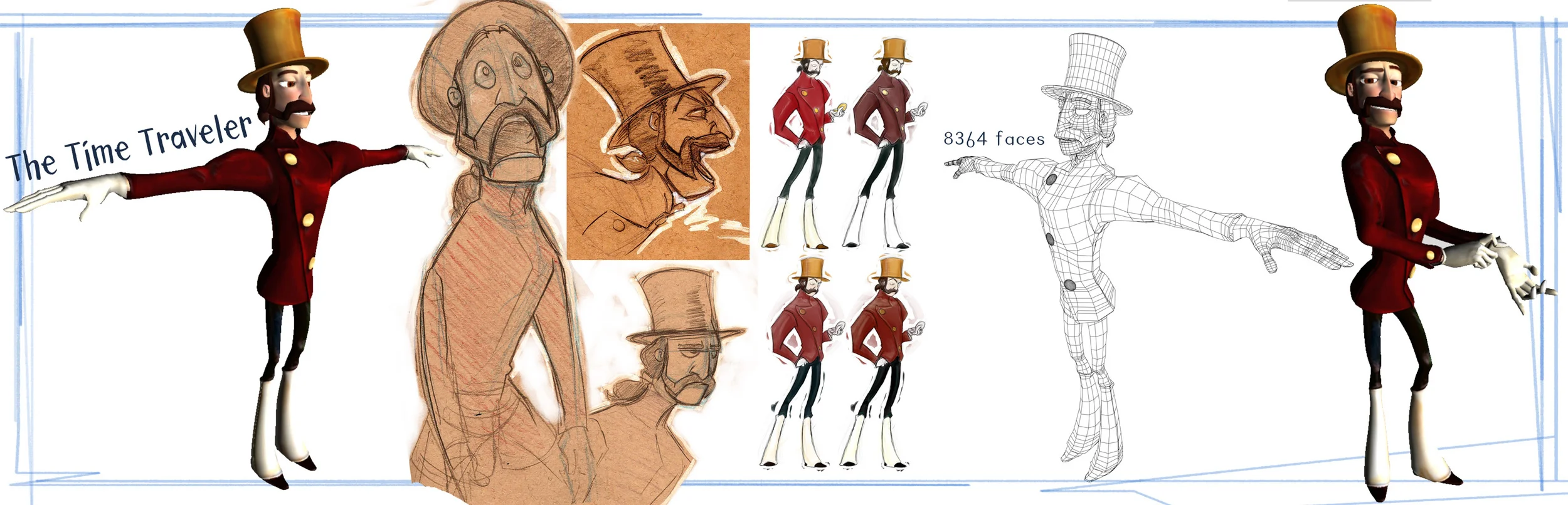  Time traveler model. All design, modeling, texturing done by myself. 