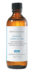 Advanced Corrective Peel Formulated with an exclusive blend of clinical-grade acids and a maximized peel concentration of phenylethyl resorcinol, Advanced Corrective Peel dramatically diminishes the appearance of discoloration, while smoothing texture and refining the appearance of pores, to restore a brighter, more clarified skin tone. *Package available*