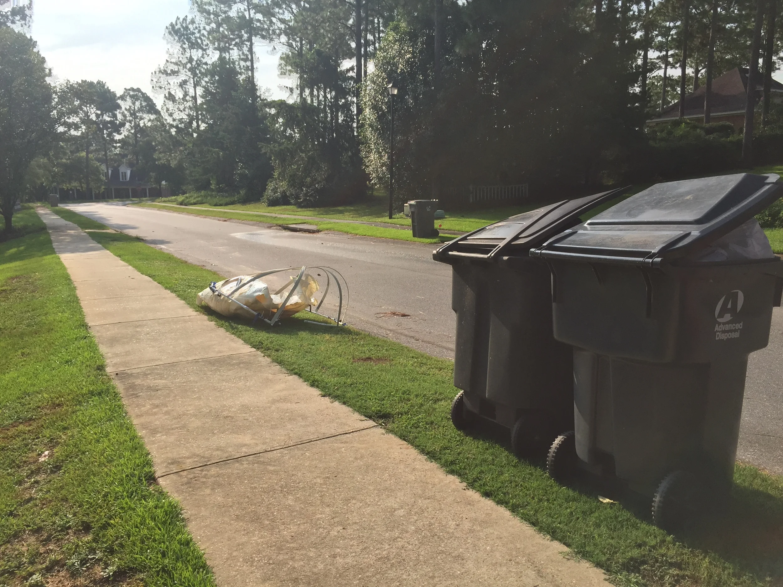 Bill's garbage is strange.