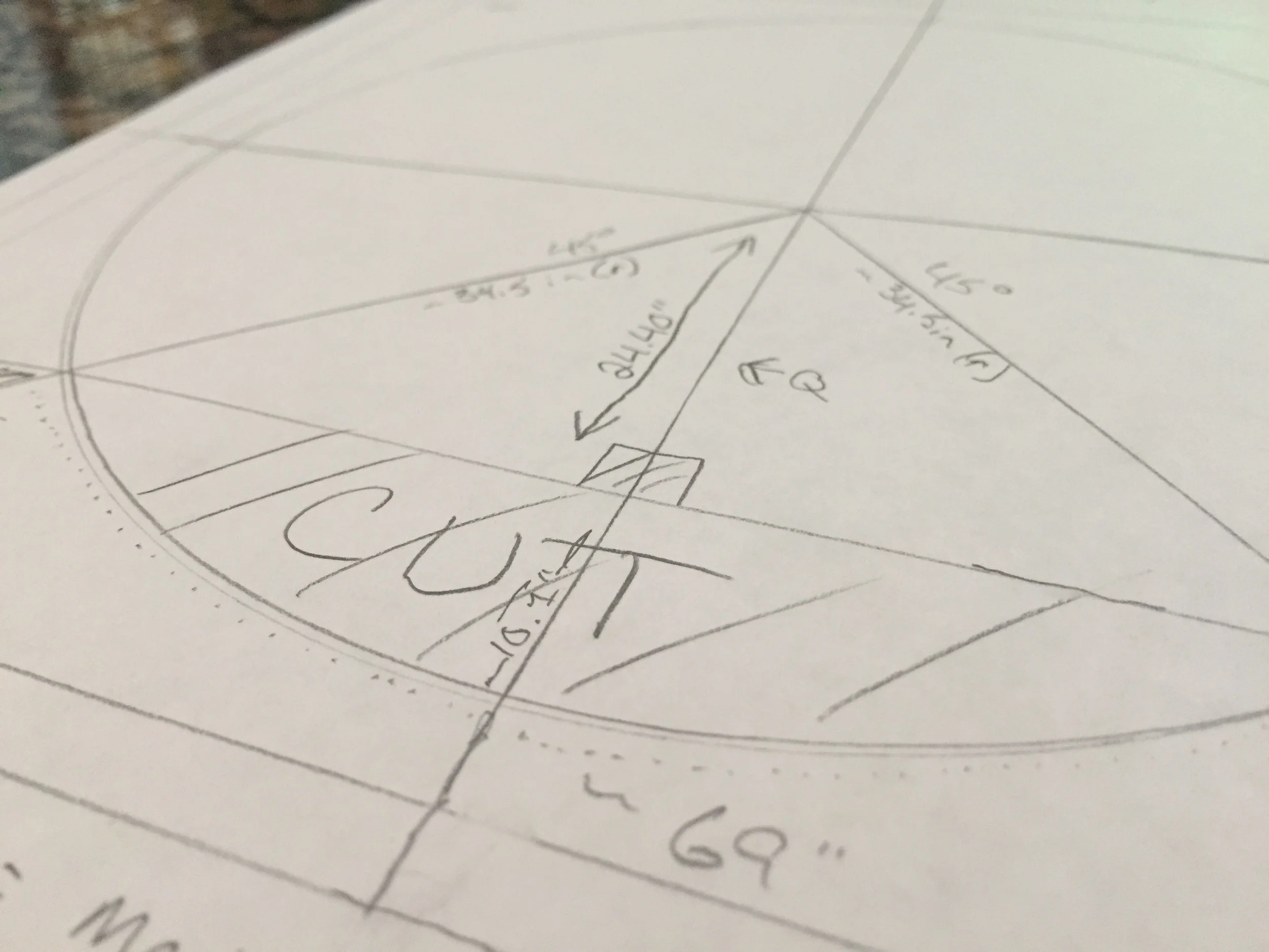 Cutout diagram. r*cos(45). Really wish I'd have paid more attention in school.. :)