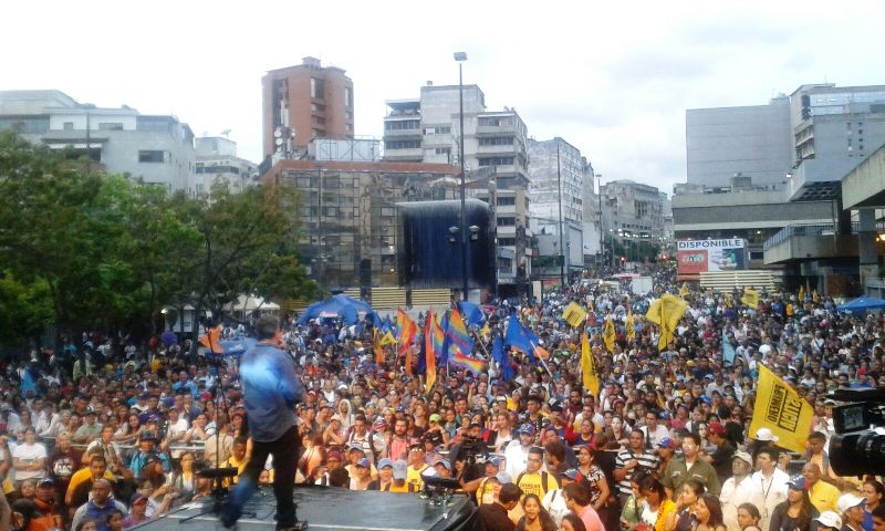 Una gran cantidad de seguidores del cambio estuvieron presentes en la actividad Foto: Archivo 