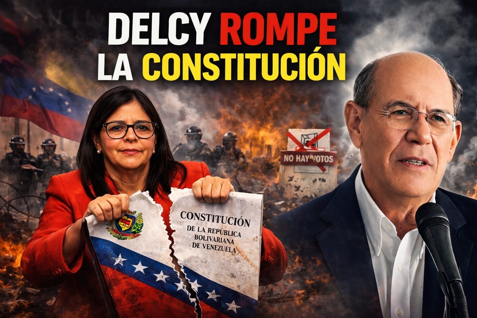 Omar Gonzalez: Delcy Rodríguez rompe la Constitución para atornillarse en el poder
