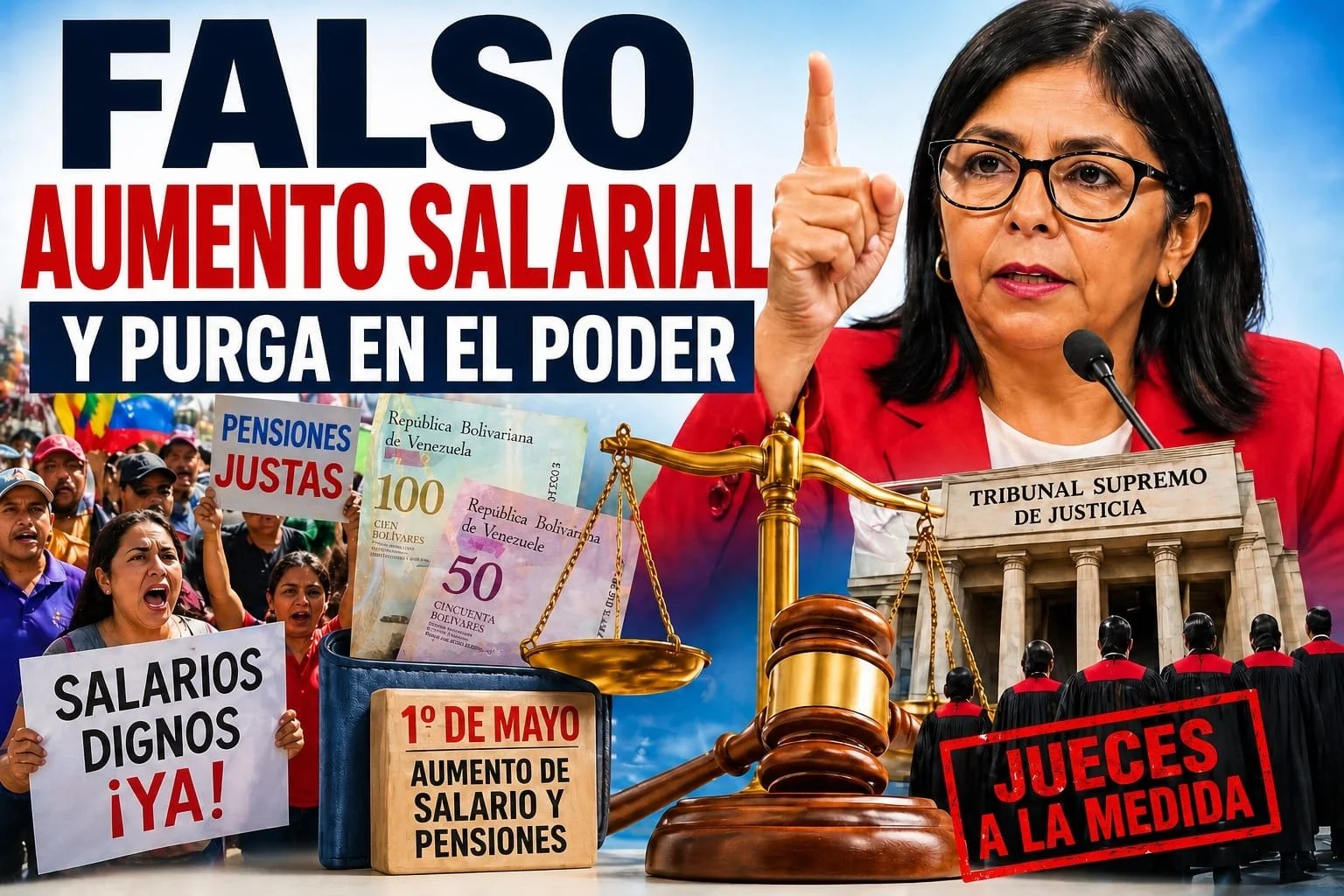 Omar González: No hay aumento salarial, hay engaño y toma de control del poder judicial