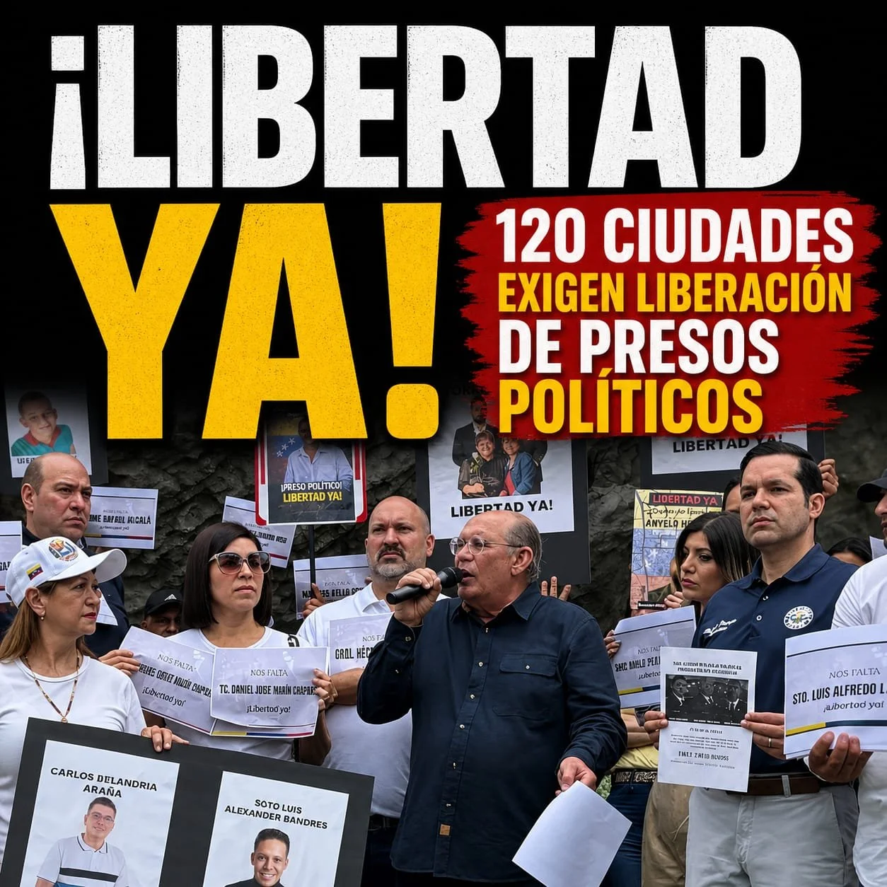 Omar González: Venezolanos protestan en 120 ciudades del mundo por la liberación de presos políticos 