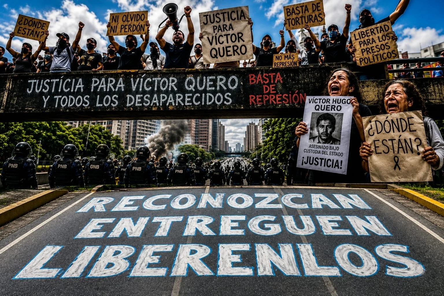 Omar González: Protestan contra asesinatos y desapariciones de presos políticos