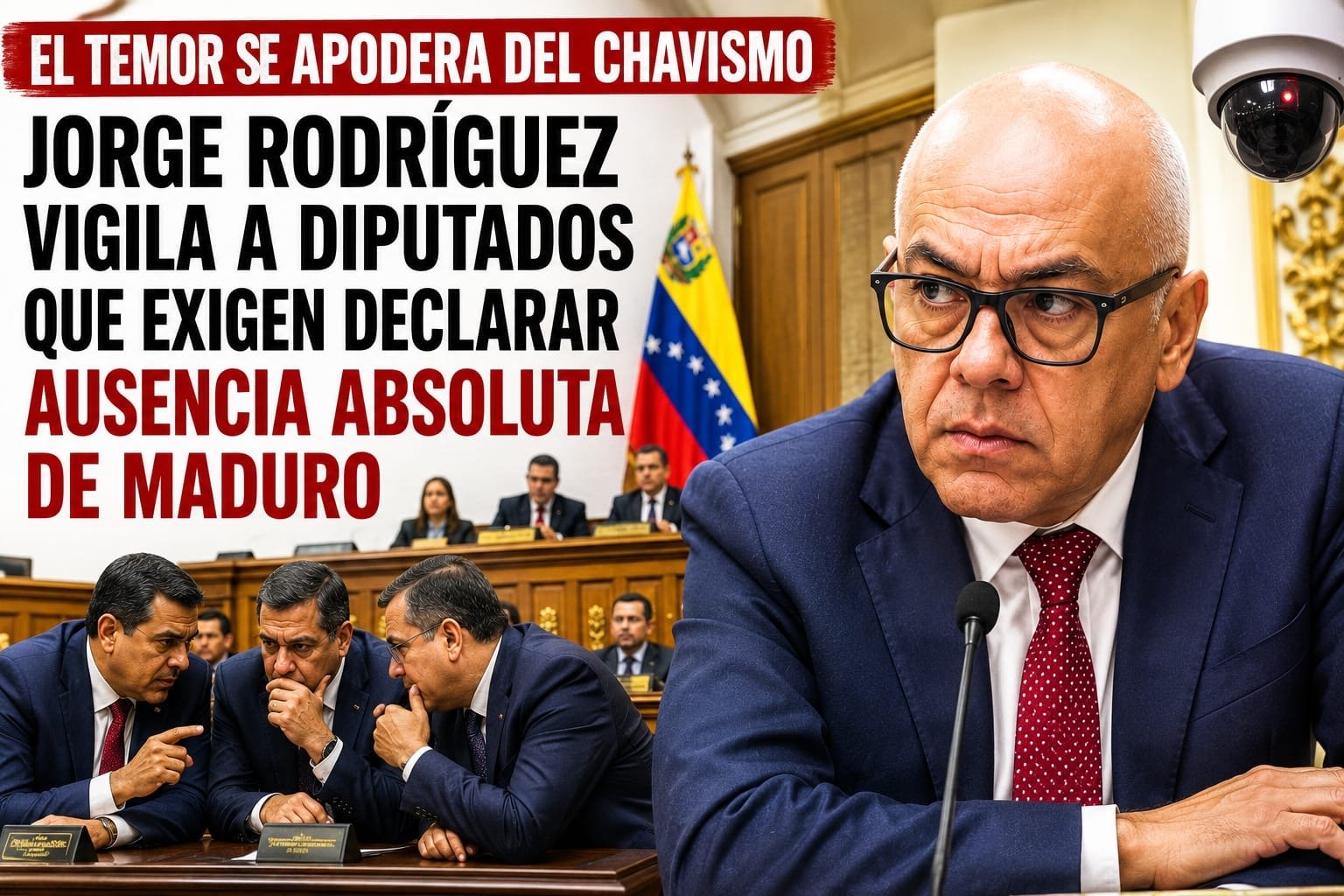 Omar González: Jorge Rodríguez vigila a diputados que exigen declarar ausencia absoluta de Maduro