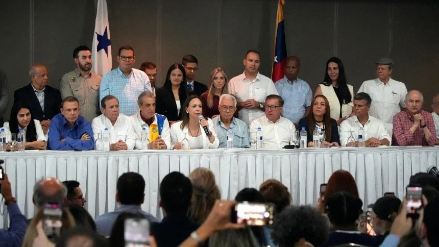 María Corina, Edmundo González Urrutia, la Plataforma Unitaria Democrática y la Alianza Con Vzla firman “Manifiesto de Panamá” por la transición en Venezuela 