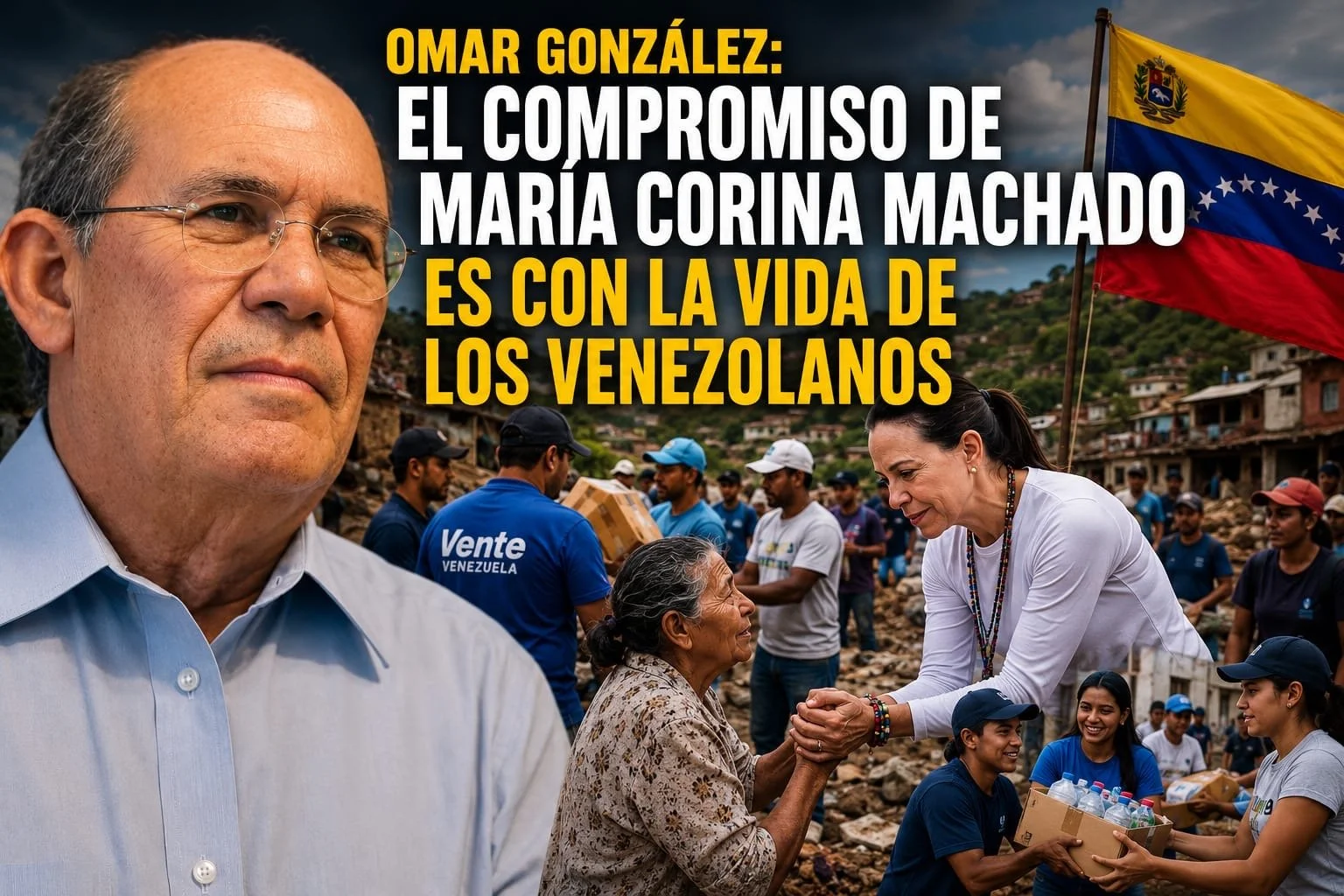 Omar González: El compromiso de María Corina Machado es con la vida de los venezolanos