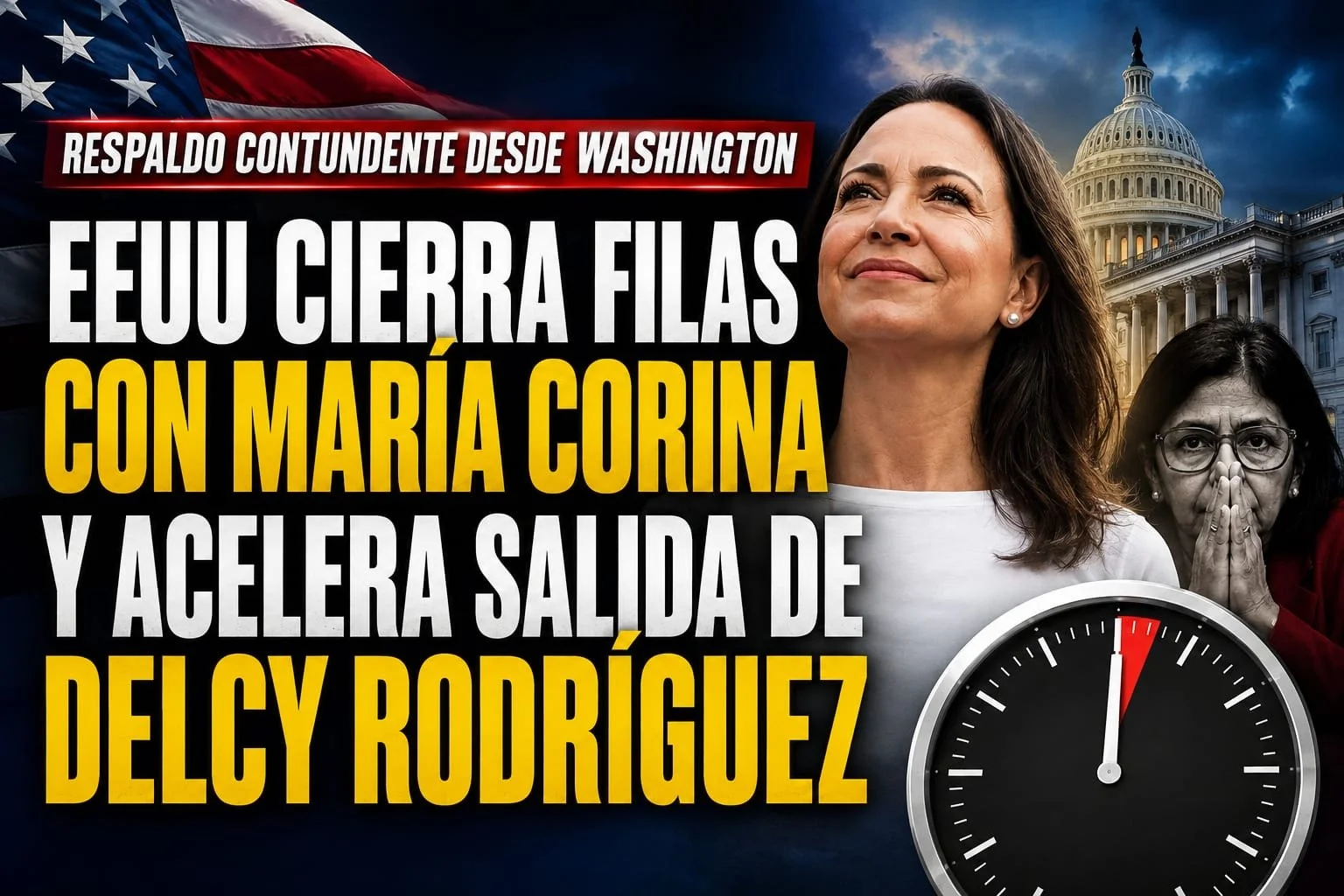 Omar González: EEUU cierra filas con María Corina y acelera salida de Delcy Rodríguez 