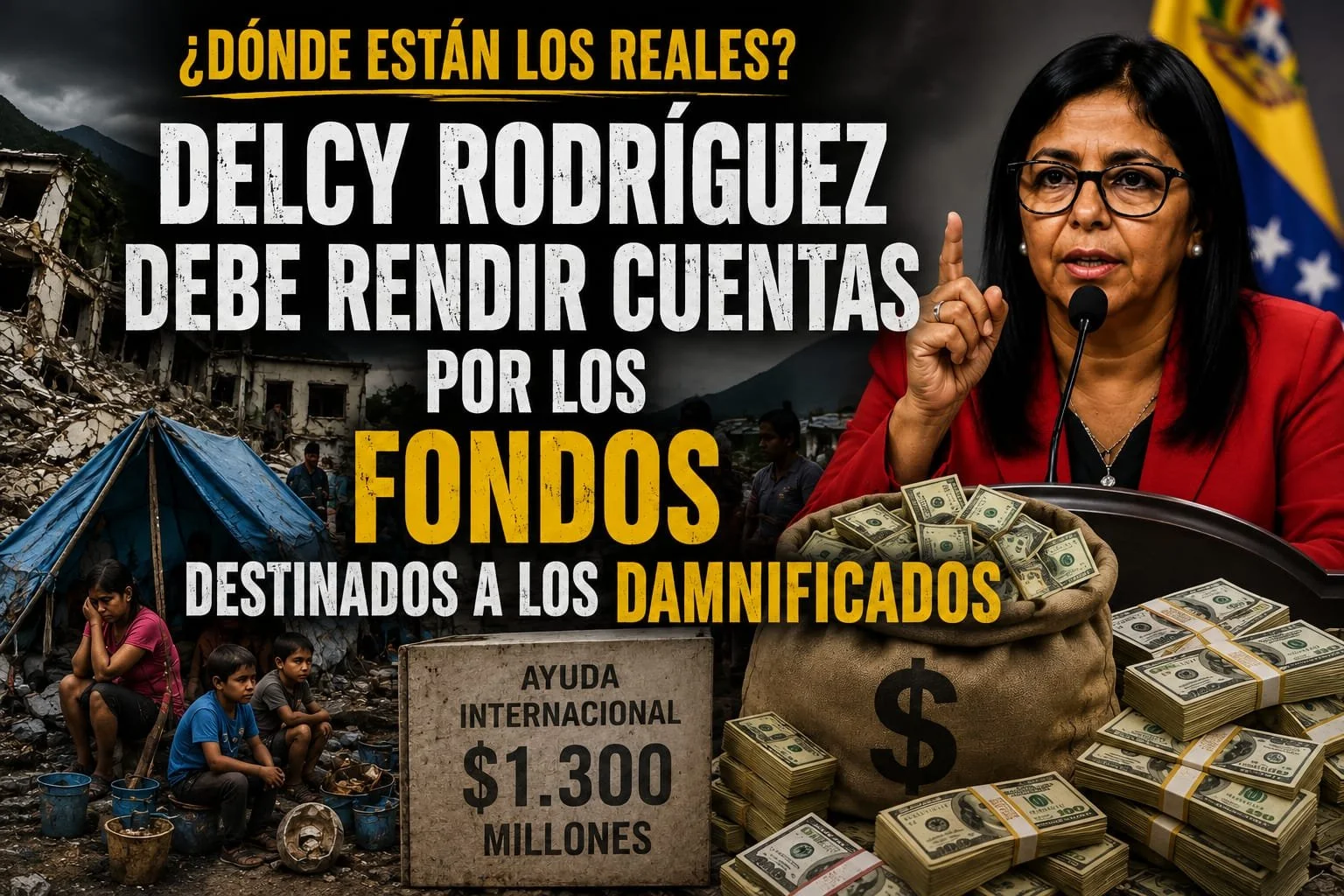 Omar González: Delcy Rodríguez debe rendir cuentas por los fondos destinados a los damnificados 